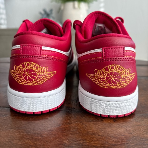 Jordan 1 Low Cardinal (Red, white, gold) Size 11 - Picture 2 of 9